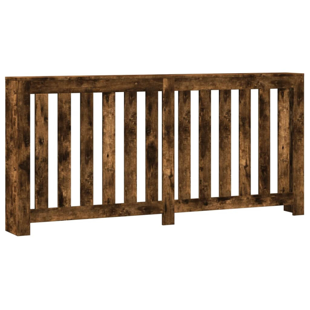 vidaXL Radiator Cover Heater Cover Radiator Shelf Smoked Oak Engineered Wood