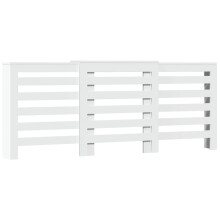 vidaXL Radiator Cover Heater Cover Slats Radiator Shelf White Engineered Wood