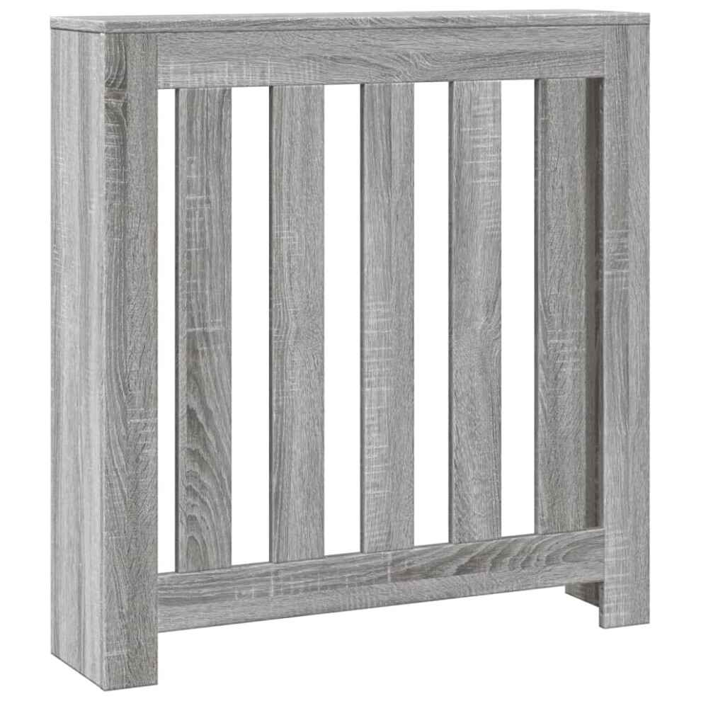 Vidaxl Radiator Cover Heater Cover Radiator Shelf Grey Sonoma Engineered Wood