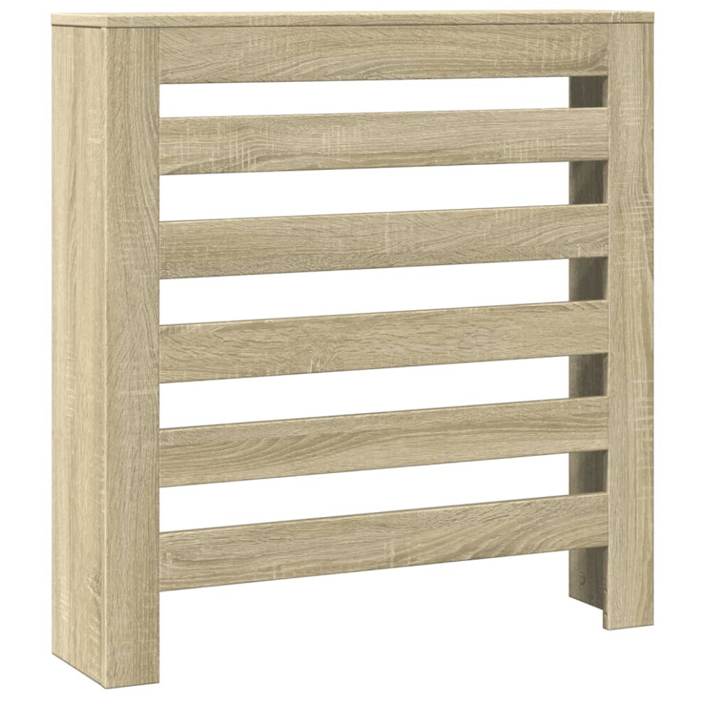 Vidaxl Radiator Cover Heater Cover Radiator Shelf Sonoma Oak Engineered Wood