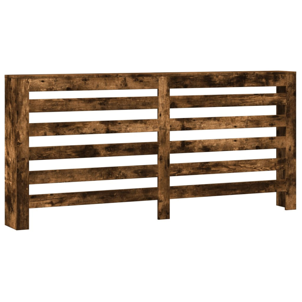 Vidaxl Radiator Cover Heater Cover Radiator Shelf Smoked Oak Engineered Wood