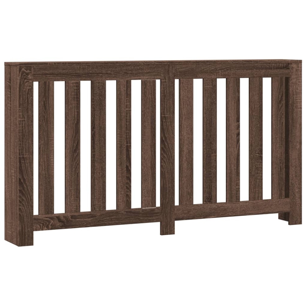 vidaXL Radiator Cover Heater Cover Radiator Shelf Brown Oak Engineered Wood