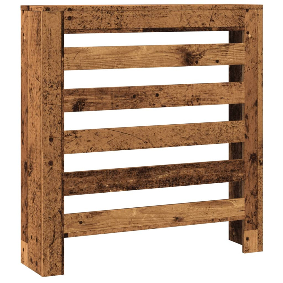 Vidaxl Radiator Cover Heater Cover Radiator Shelf Old Wood Engineered Wood