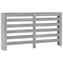 vidaXL Radiator Cover Heater Cover Radiator Shelf Grey Sonoma Engineered Wood