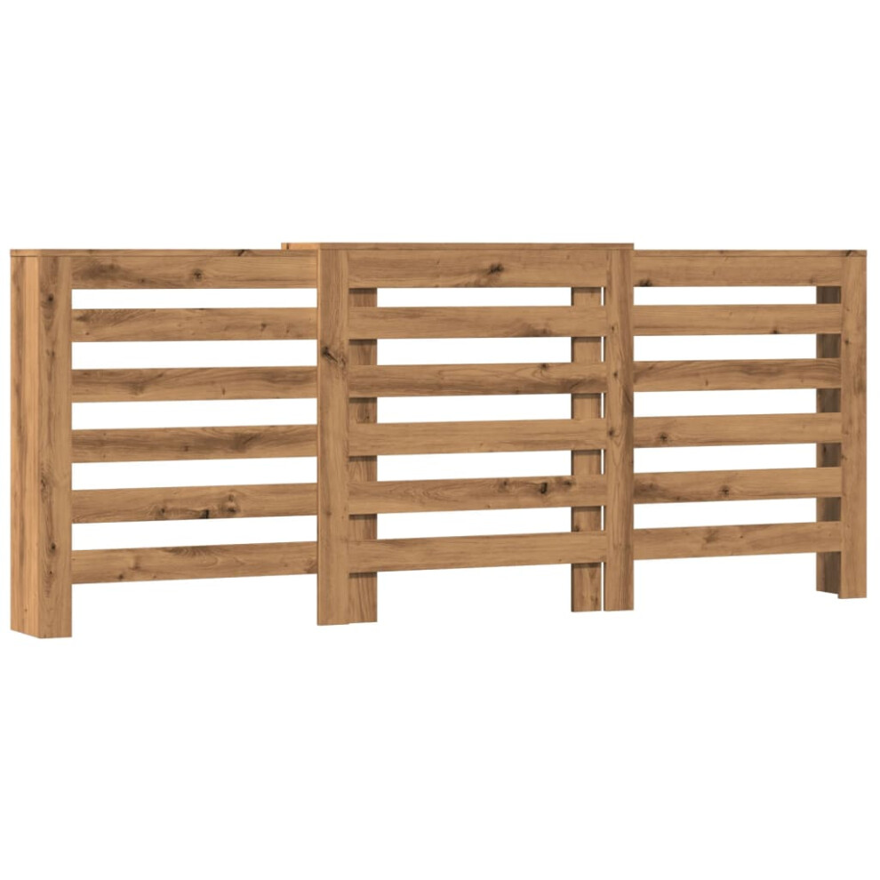 Vidaxl Radiator Cover Heater Cover Radiator Shelf Artisian Oak Engineered Wood