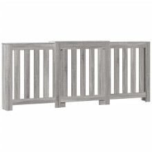 vidaXL Radiator Cover Heater Cover Radiator Shelf Grey Sonoma Engineered Wood