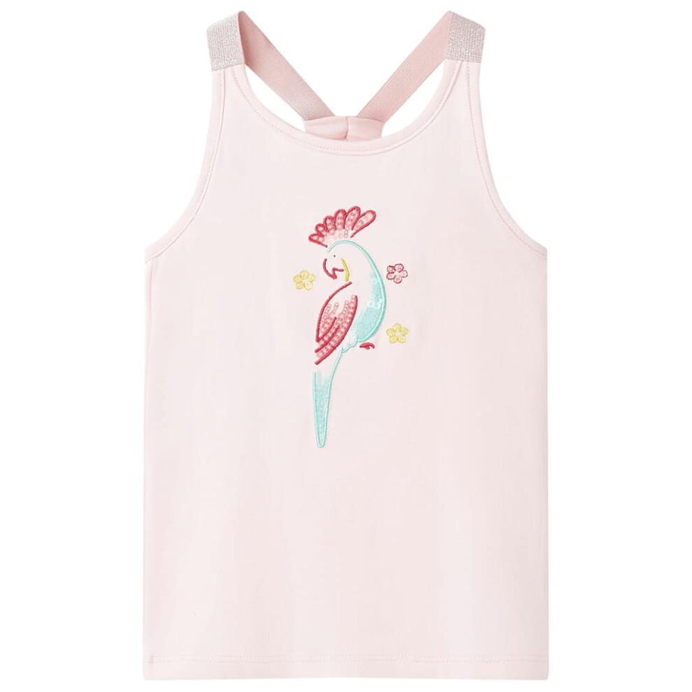 New Vidaxl Girls Kids' Tank Top Sleeveless Children's Camisole Undershirt Vest Soft 104 Pink