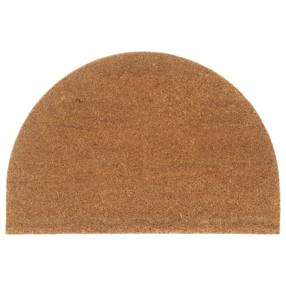 vidaXL Door Mat Floor Mat Indoor Entrance Mat Natural Half Round Tufted Coir