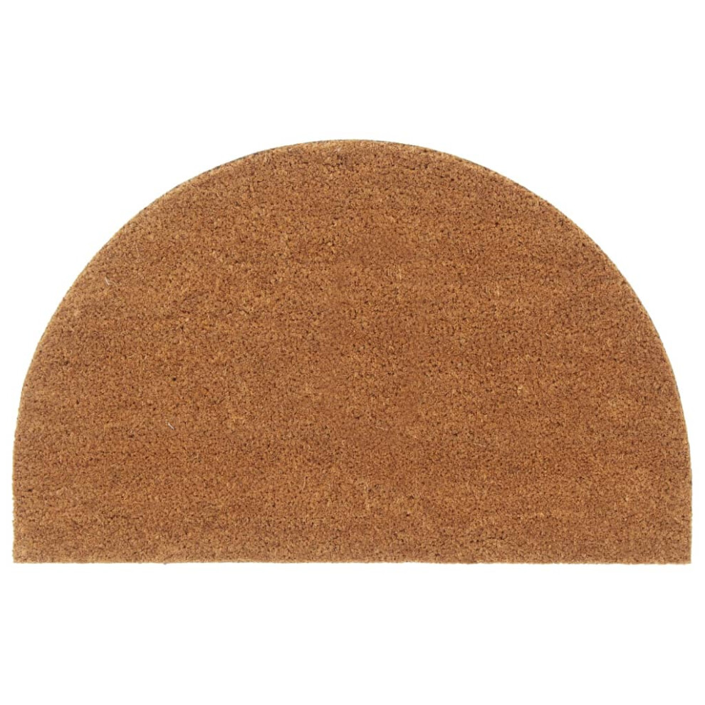 vidaXL Door Mat Floor Mat Indoor Entrance Mat Natural Half Round Tufted Coir