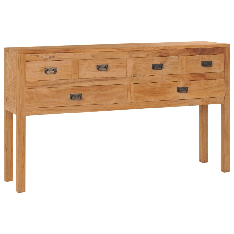 vidaXL Solid Teak Wood Sideboard Side Storage Console Cabinet Cupboard Chest