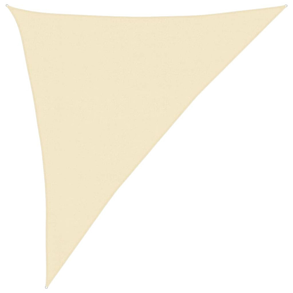 vidaXL Sunshade Sail 160 g/m² Cream HDPE Outdoor Canopy Garden Patio Awning