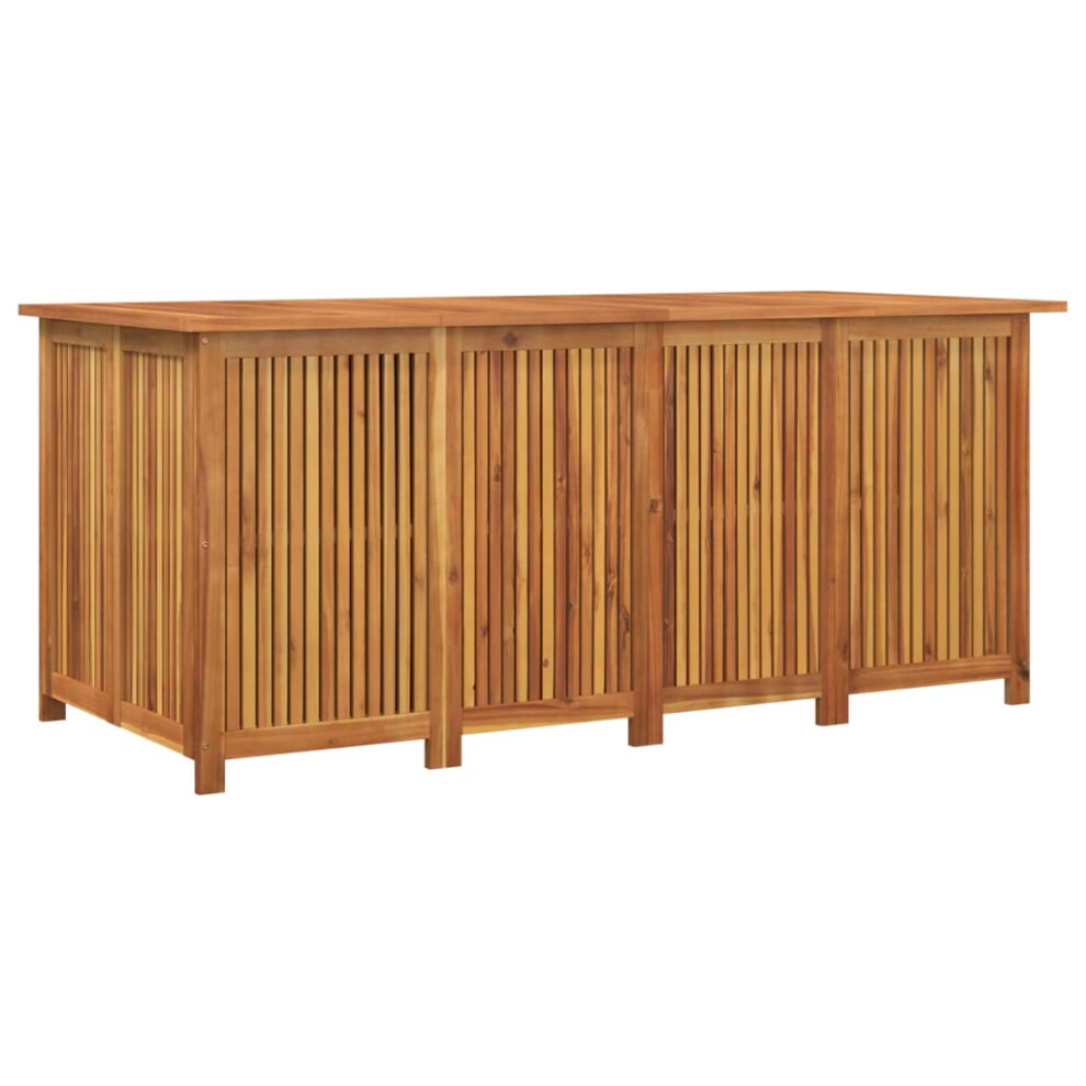 Vidaxl Garden Storage Box Outdoor Storage Bench Blanket Box Solid Wood Acacia