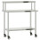 VidaXL vidaXL Kitchen Work Table with Overshelf Prep Catering Table Stainless Steel 2