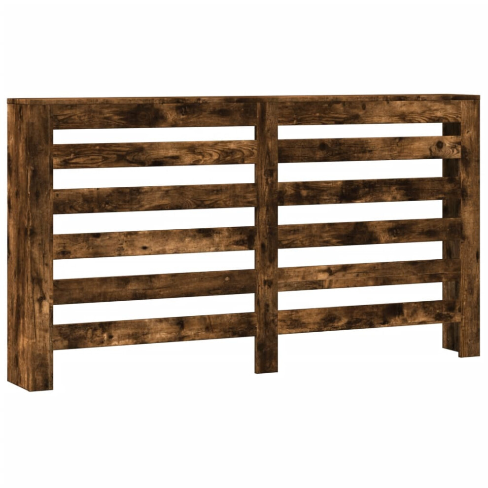 vidaXL Radiator Cover Heater Cover Radiator Shelf Smoked Oak Engineered Wood
