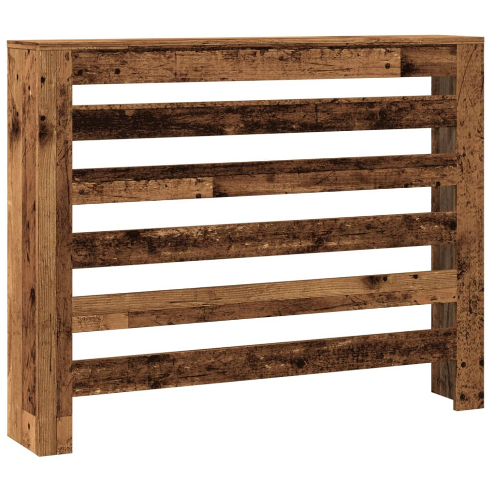 Vidaxl Radiator Cover Heater Cover Radiator Shelf Old Wood Engineered Wood