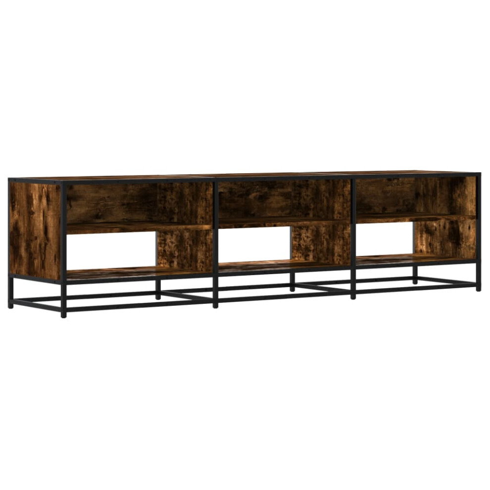 vidaXL TV Cabinet TV Stand Media Cabinet TV Unit Smoked Oak Engineered Wood