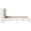 VidaXL vidaXL Bed Frame without Mattress Bed Base White 140x190 cm Solid Wood Pine 7