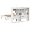 VidaXL vidaXL Bed Frame without Mattress Bed Base White 140x190 cm Solid Wood Pine 8
