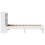 VidaXL vidaXL Bed Frame without Mattress White 75x190 cm Small Single Solid Wood Pine 7