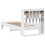 VidaXL vidaXL Bed Frame without Mattress White 75x190 cm Small Single Solid Wood Pine 8