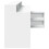 VidaXL vidaXL Desk with LED Lights Writing Table Working Table White Engineered Wood 7