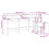 VidaXL vidaXL Desk with LED Lights Writing Table Working Table White Engineered Wood 4
