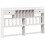 VidaXL vidaXL Bookcase Bed without Mattress Bed Base White 180x200cm Solid Wood Pine 7