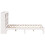VidaXL vidaXL Bookcase Bed without Mattress Bed Base White 180x200cm Solid Wood Pine 5