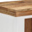 VidaXL vidaXL Solid Wood Mango and Acacia Highboard Brown&White Book Side Cabinet 6