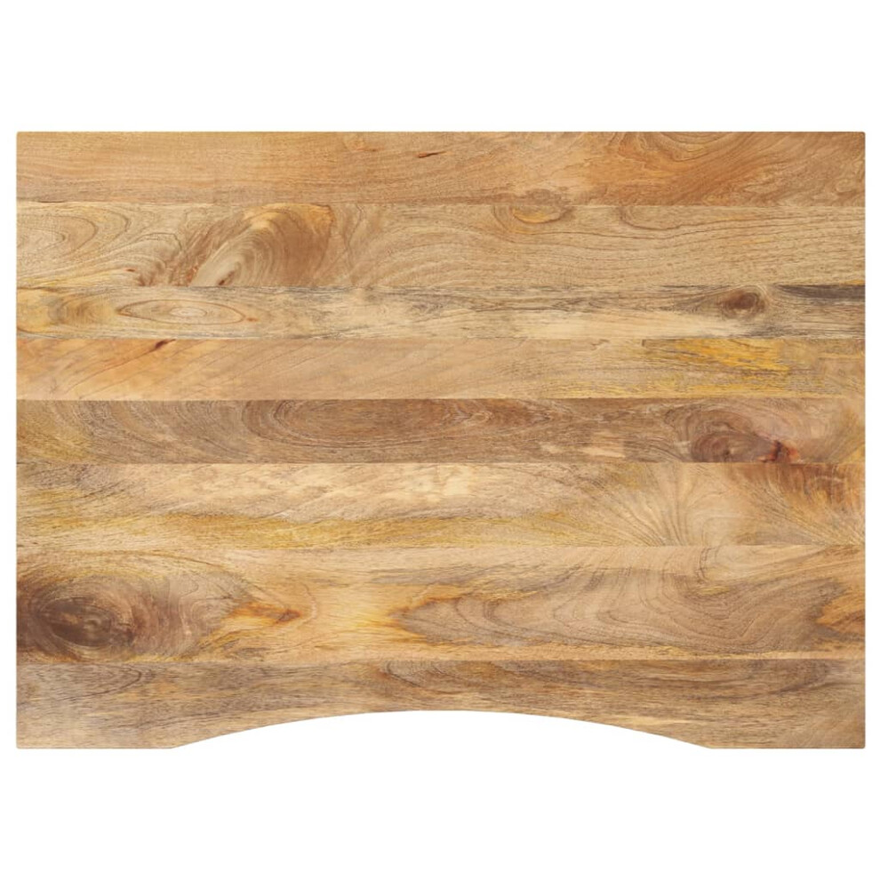 Vidaxl Desk Top With Curve Replacement Dining Table Top Solid Wood Rough Mango