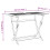 VidaXL vidaXL Folding Garden Table Outdoor Table Patio Dining Table Solid Wood Acacia 9