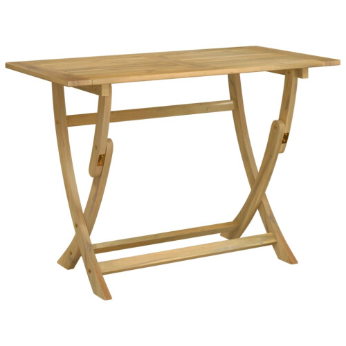 VidaXL vidaXL Folding Garden Table Outdoor Table Patio Dining Table Solid Wood Acacia