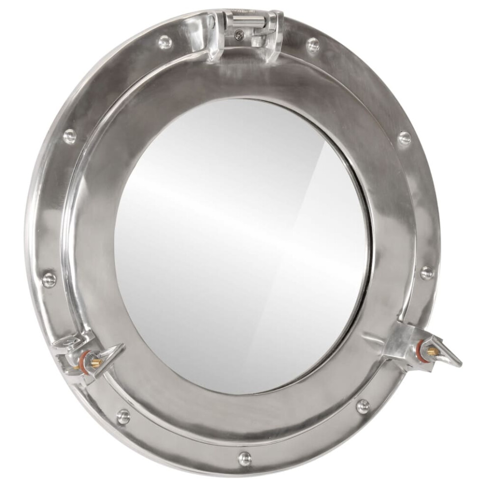 vidaXLÂ Porthole MirrorÂ Wall Hanging Home Chic DecorativeÂ Aluminium and Glass