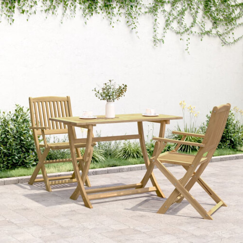VidaXL vidaXL Folding Garden Table Outdoor Table Patio Dining Table Solid Wood Acacia 2