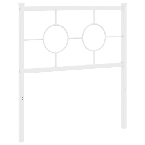 VidaXL vidaXL Ersatz-Kopfteil Metall Weiß 80 cm