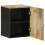 VidaXL vidaXL Bathroom Hanging Cabinet Wall Mounted Cabinet Black Solid Wood Mango 2