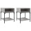 VidaXL vidaXL Bedside Tables Side Table Nightstand 2 pcs Grey Sonoma Engineered Wood 1