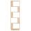 VidaXL vidaXL Solid Wood Pine Book Cabinet/Room Divider Storage Rack Book Stand Shelf 5