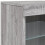 VidaXL vidaXL Sideboard with LED Lights Cupboard Highboard Side Cabinet Grey Sonoma 9