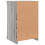 VidaXL vidaXL Sideboard with LED Lights Cupboard Highboard Side Cabinet Grey Sonoma 8
