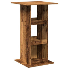 vidaXL Bartisch mit Ablagen Altholz-Optik 60x60x102 cm Holzwerkstoff