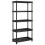 VidaXL vidaXL Storage Shelf 5-Tier Shelving Unit Storage Rack Organiser Black PP 5