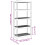 VidaXL vidaXL Storage Shelf 5-Tier Shelving Unit Storage Rack Organiser Black PP 4