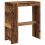 VidaXL vidaXL Bar Table with Racks Pub Table Bistro Table Old Wood Engineered Wood 1