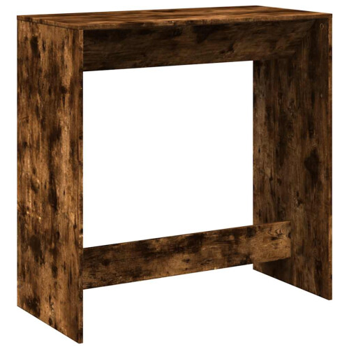 VidaXL vidaXL Bar Table Kitchen Counter Table Bistro Table Smoked Oak Engineered Wood 1