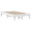 VidaXL vidaXL Bed Frame without Mattress Bed Base White 120x200 cm Solid Wood Pine 6