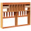 VidaXL vidaXL Headboard with Storage Bed Headboard Wax Brown 160 cm Solid Wood Pine 6