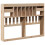 VidaXL vidaXL Headboard with Storage Bed Headboard Bed Header 140 cm Solid Wood Pine 6