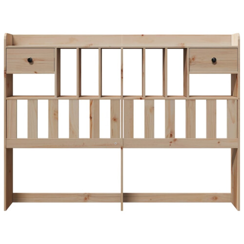 VidaXL vidaXL Headboard with Storage Bed Headboard Bed Header 140 cm Solid Wood Pine 2