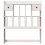 VidaXL vidaXL Headboard with Storage Bedroom Bed Header White 90 cm Solid Wood Pine 3